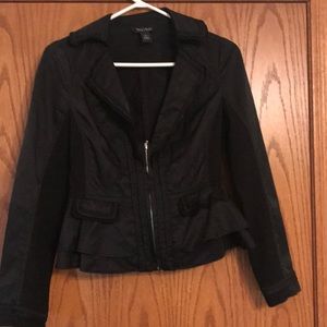 Black Zip Blazer/Jacket